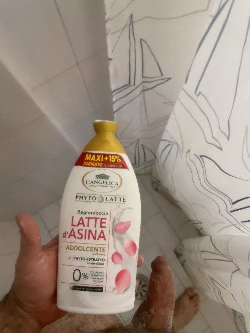 What do you prefer in the shower, donkey milk or Italian (43) male milk?