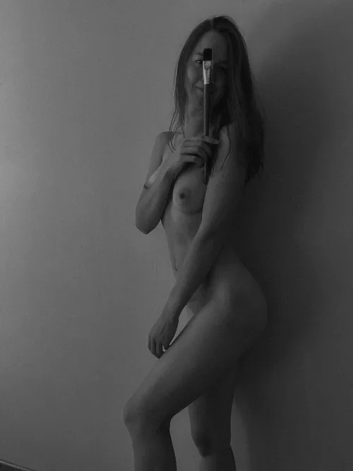 You keep the clothes on and the painter is going to be naked