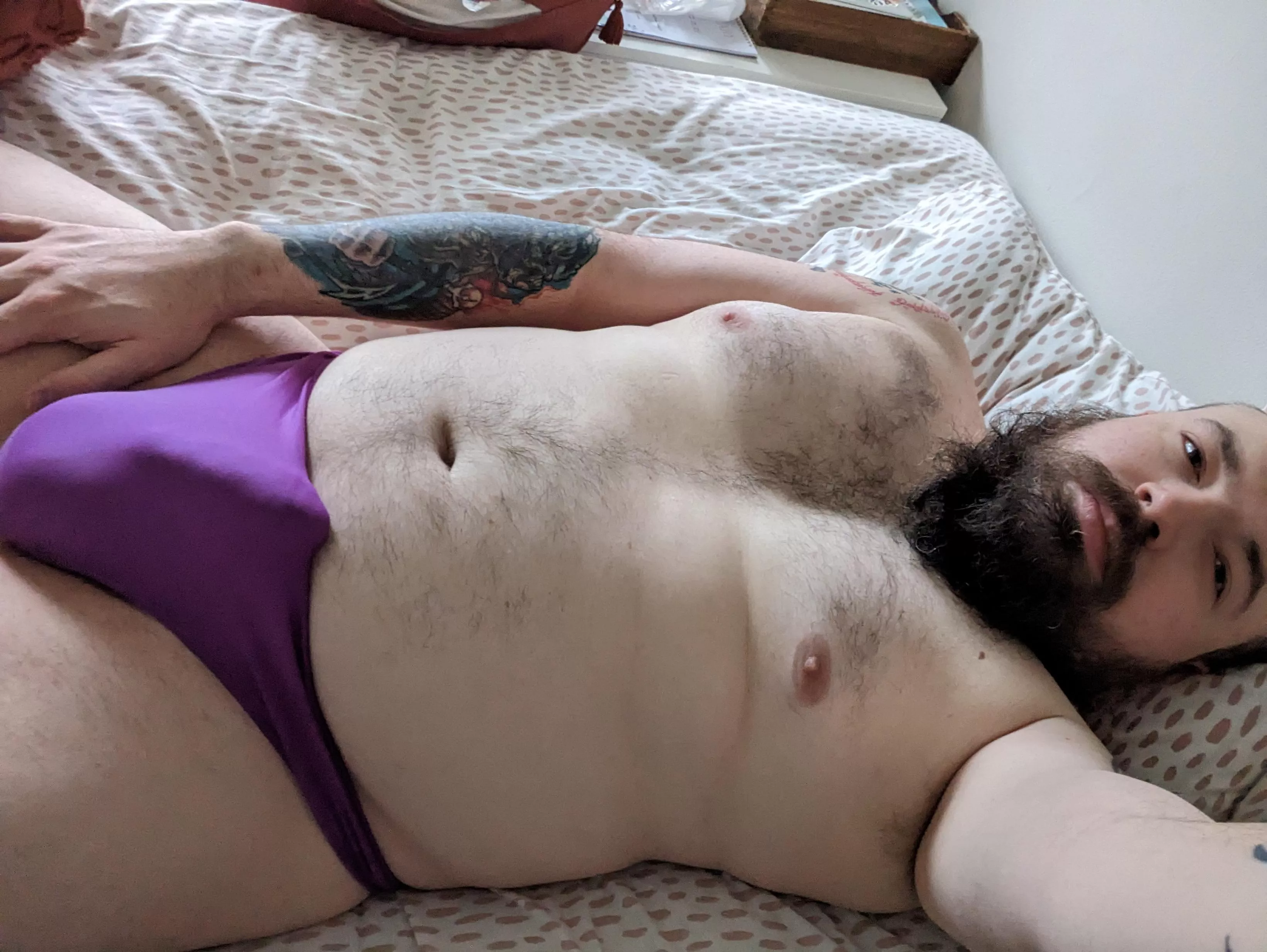 Your bf doesn't have to know that I've been breeding you babe. Come back to bed.