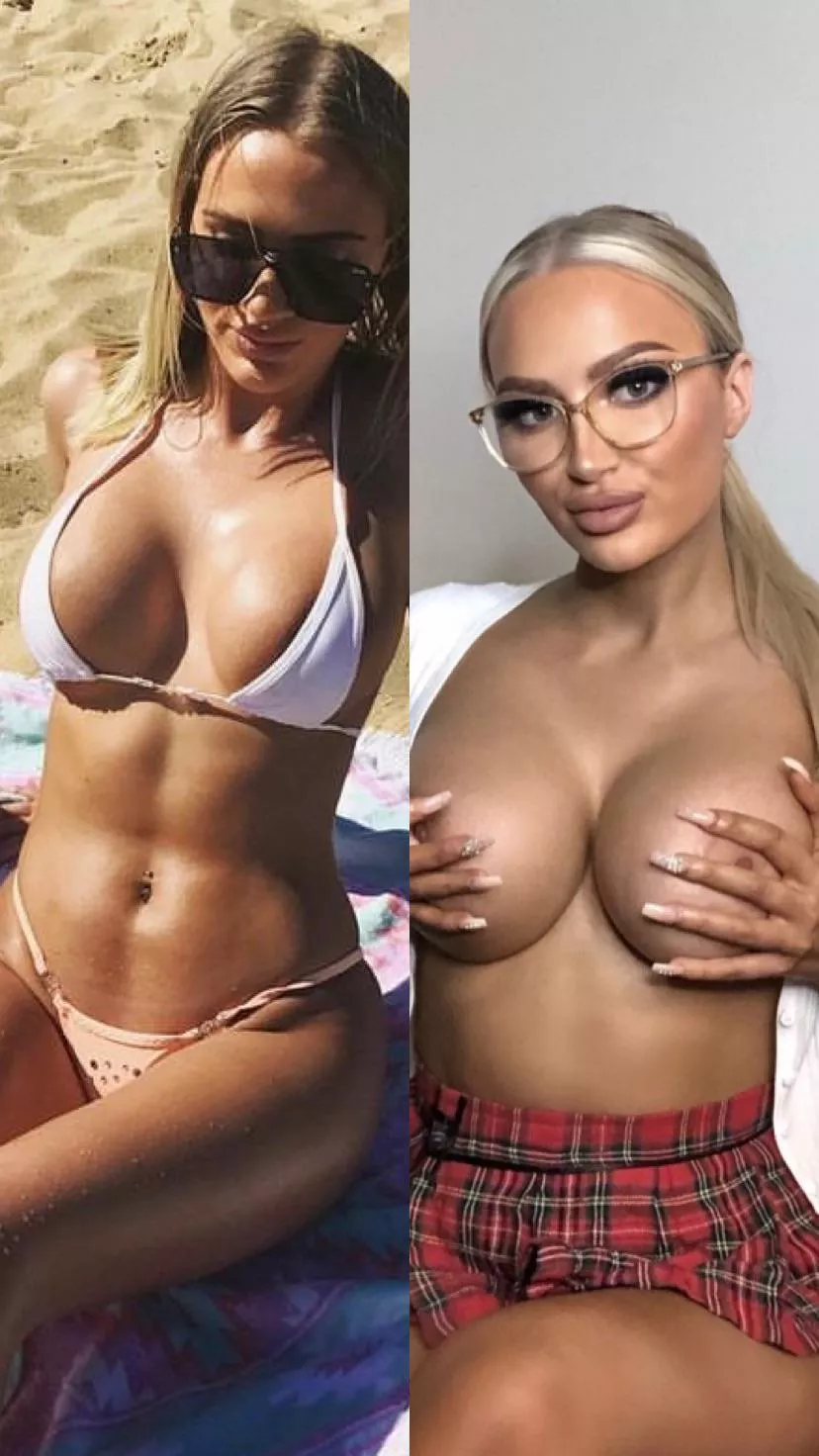 Before and after of my bimbo girlfriend