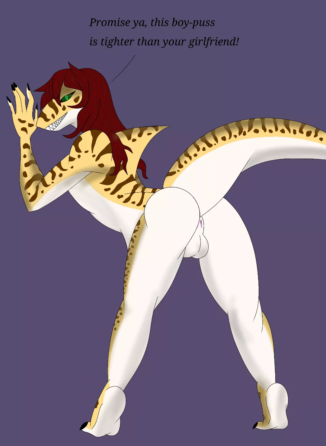 Bent over and ready! (Made by me)