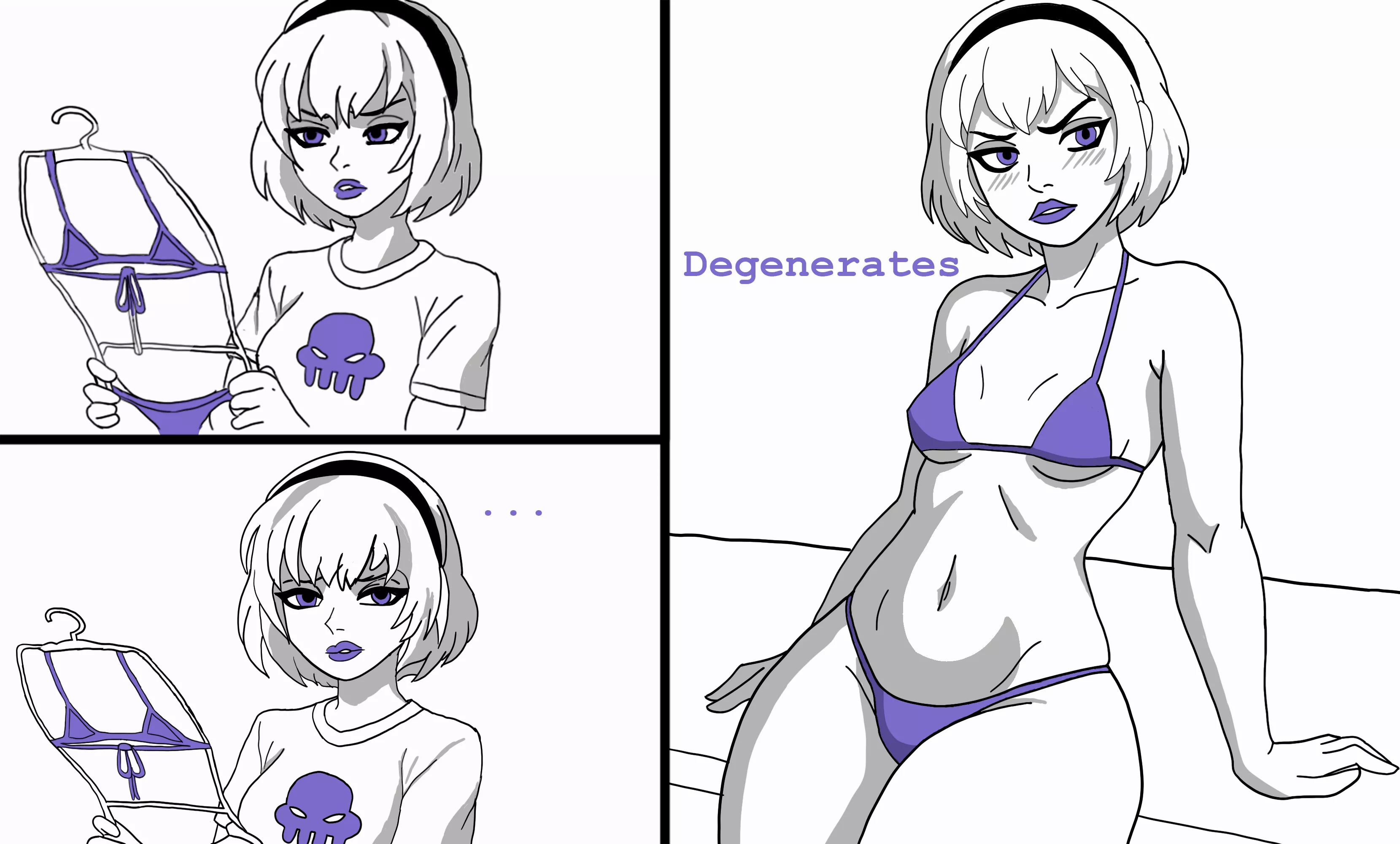 Bikini hanger meme starring Rose
