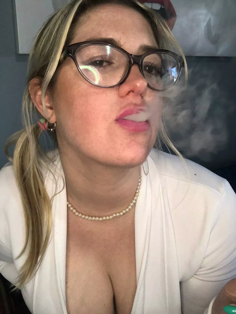 Do you want to take off my clothes while I smoke?