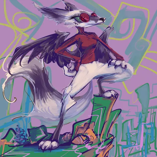 for sweater or worse (it was drawn by me)