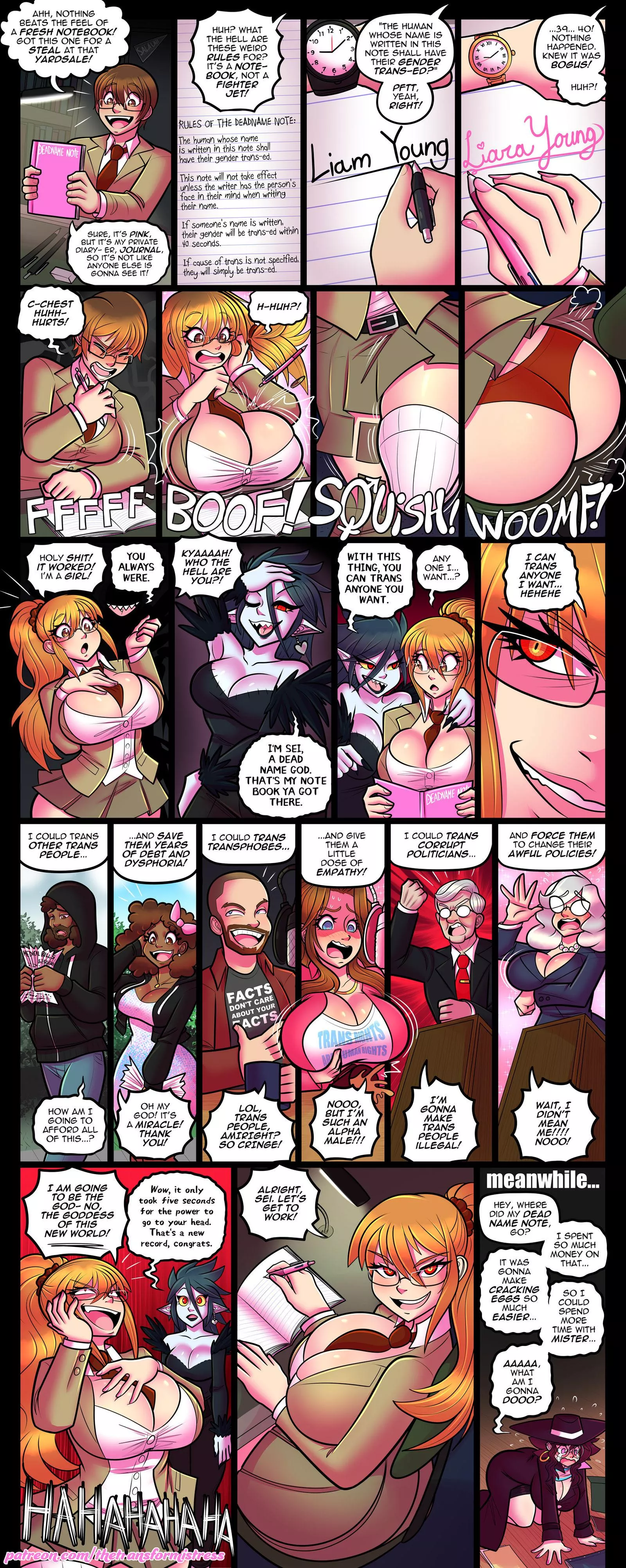 The Dead Name Note by theTransformistress