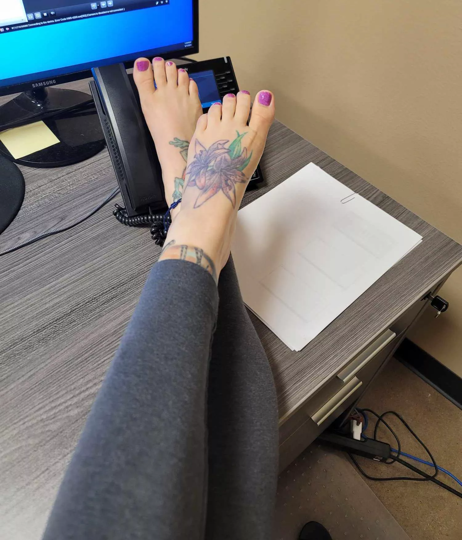Would you be able to control yourself if you came into my office and saw me like this?