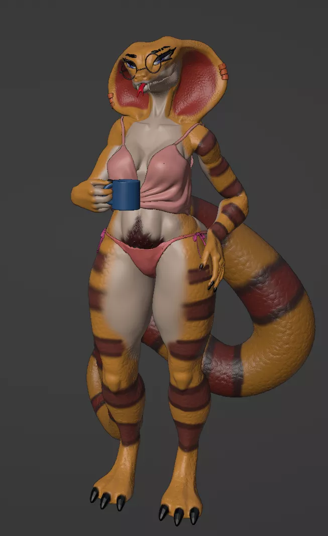 Blendered me a morning snek (art by me) [Q]