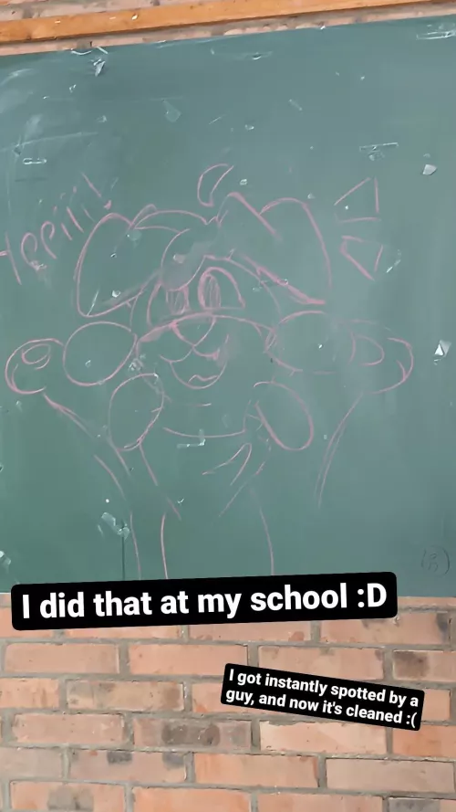 Doodles on the school white board