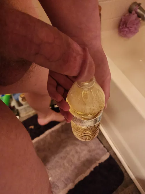 Drank my own piss out of a water bottle