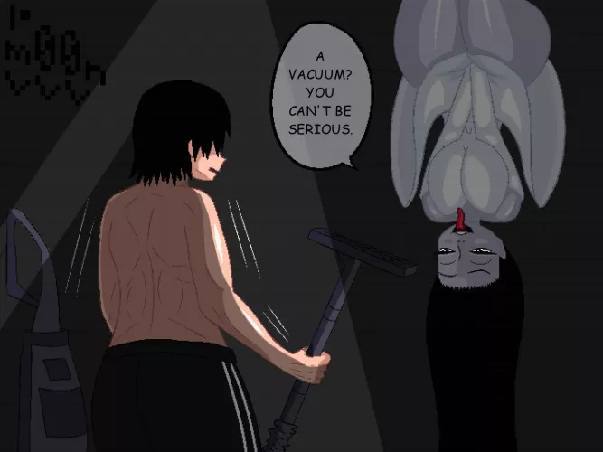 Ghost drops in to say hello to her hunter (m00nvvv)