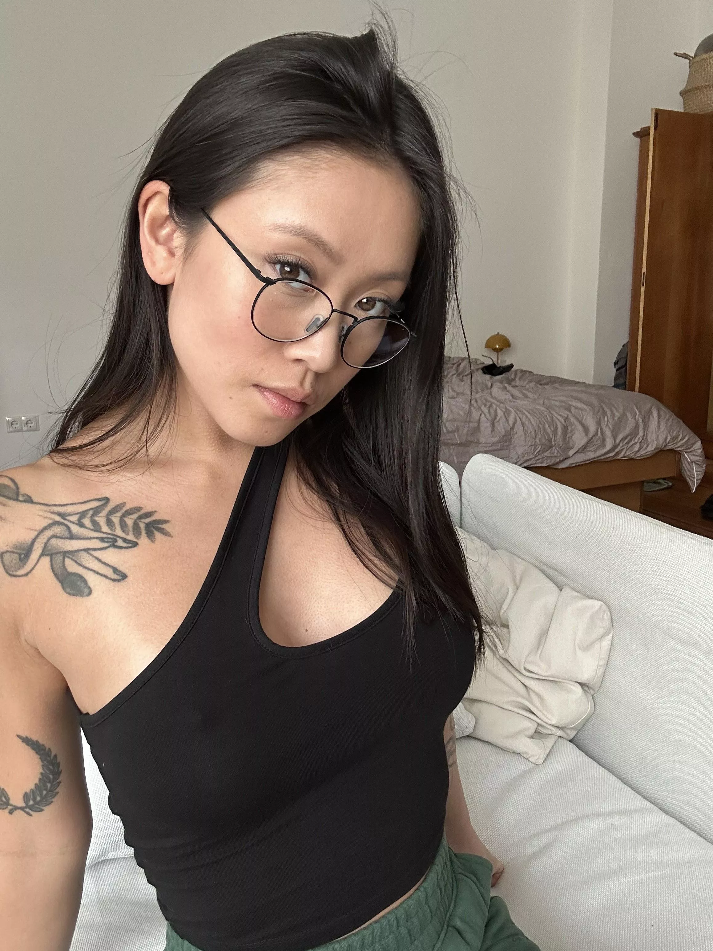 I feel sophisticated wearing these glasses