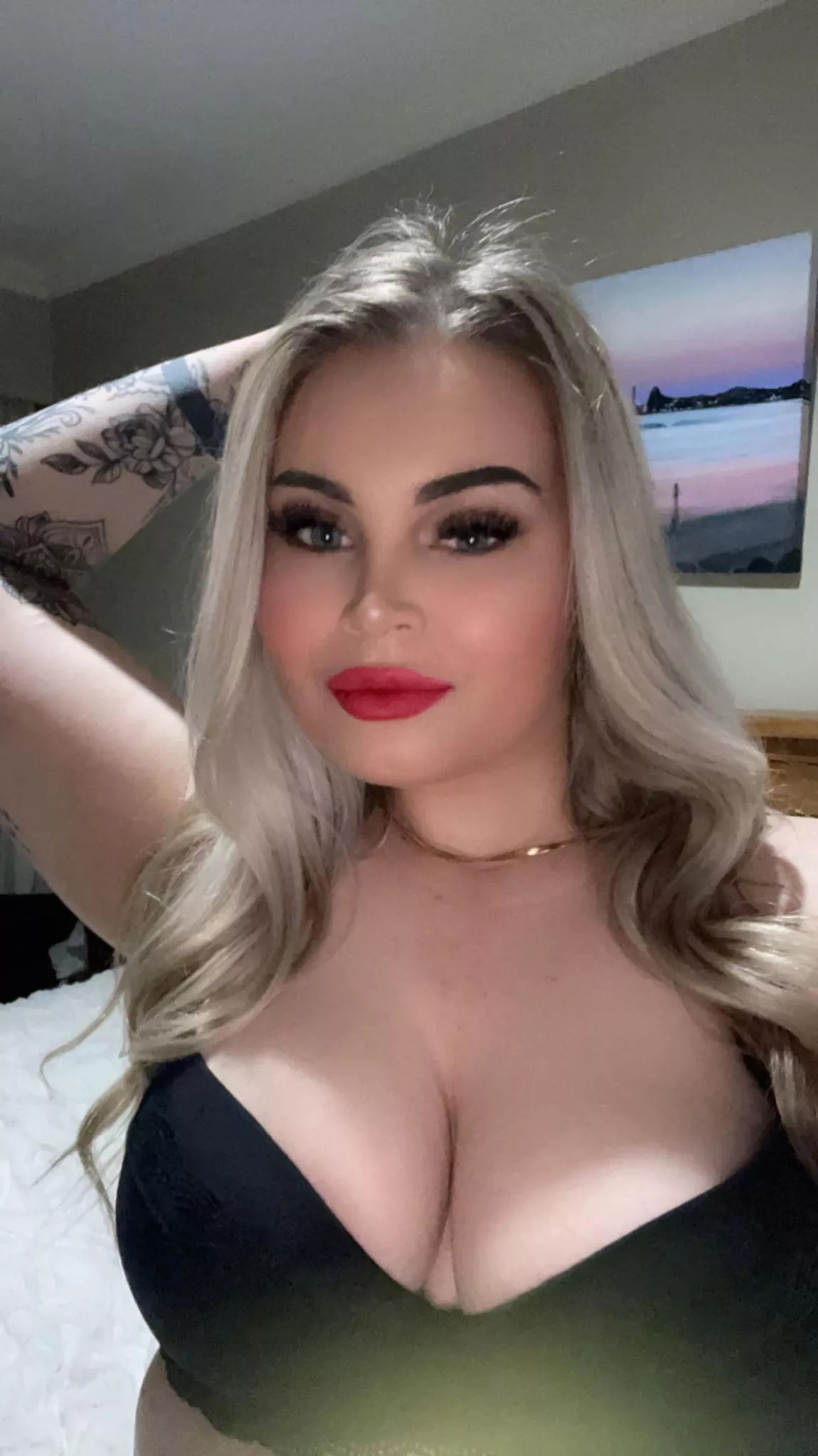 Just telling you that I'm ready and washed