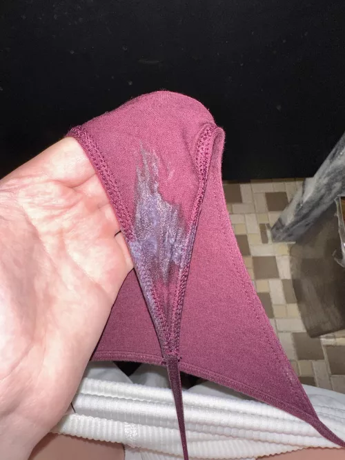 Maybe instead of lurking, I’ll show you how wet my panties are.
