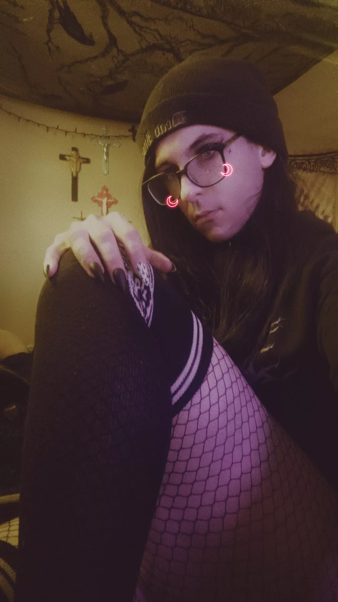 My crucifix collection just watching me get yassified 🫠