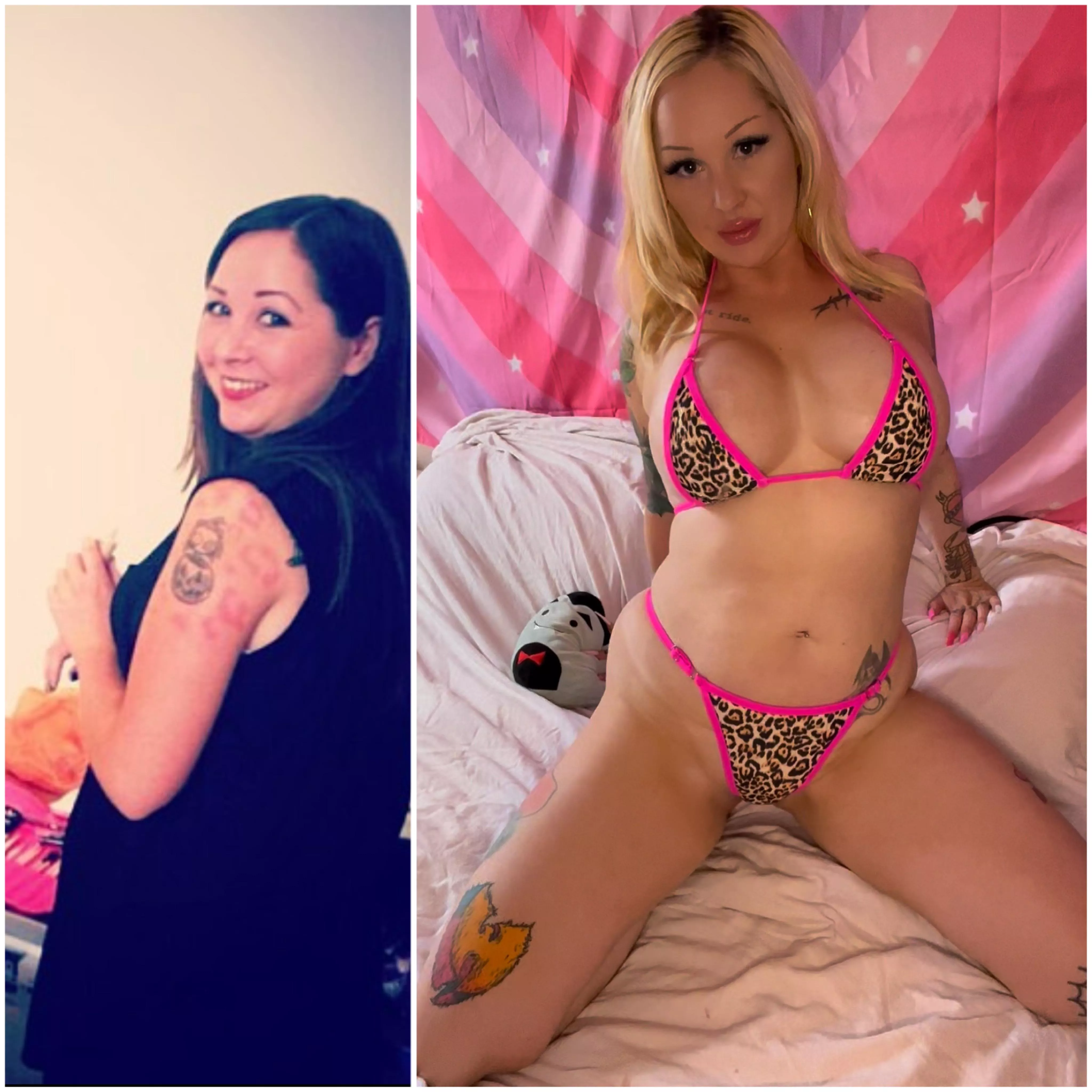 My evolution so far! I need to go further - more weight loss, bigger tits!