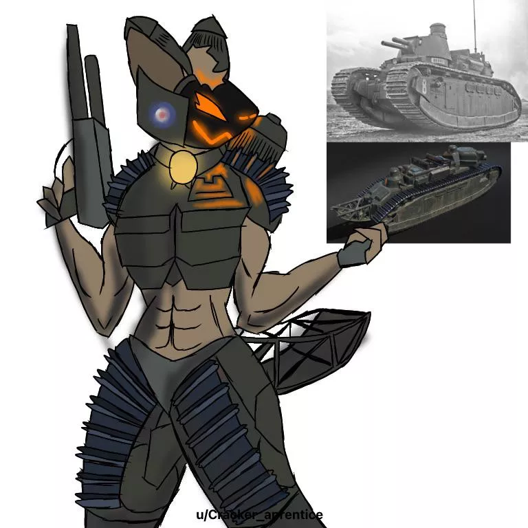 The Char 2C was a French heavy tank made in ww2, and I made an OC from it.