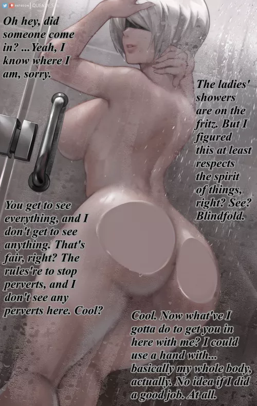 This Is Fair, Right? [Shower] [Blindfold] [Exhibitionism] [Male POV] [Assisted Bathing]