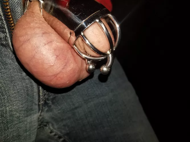 This was like from 3 years ago. Caged and pierced.