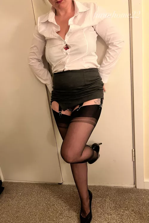 Would you tell me if my skirt rode up?
