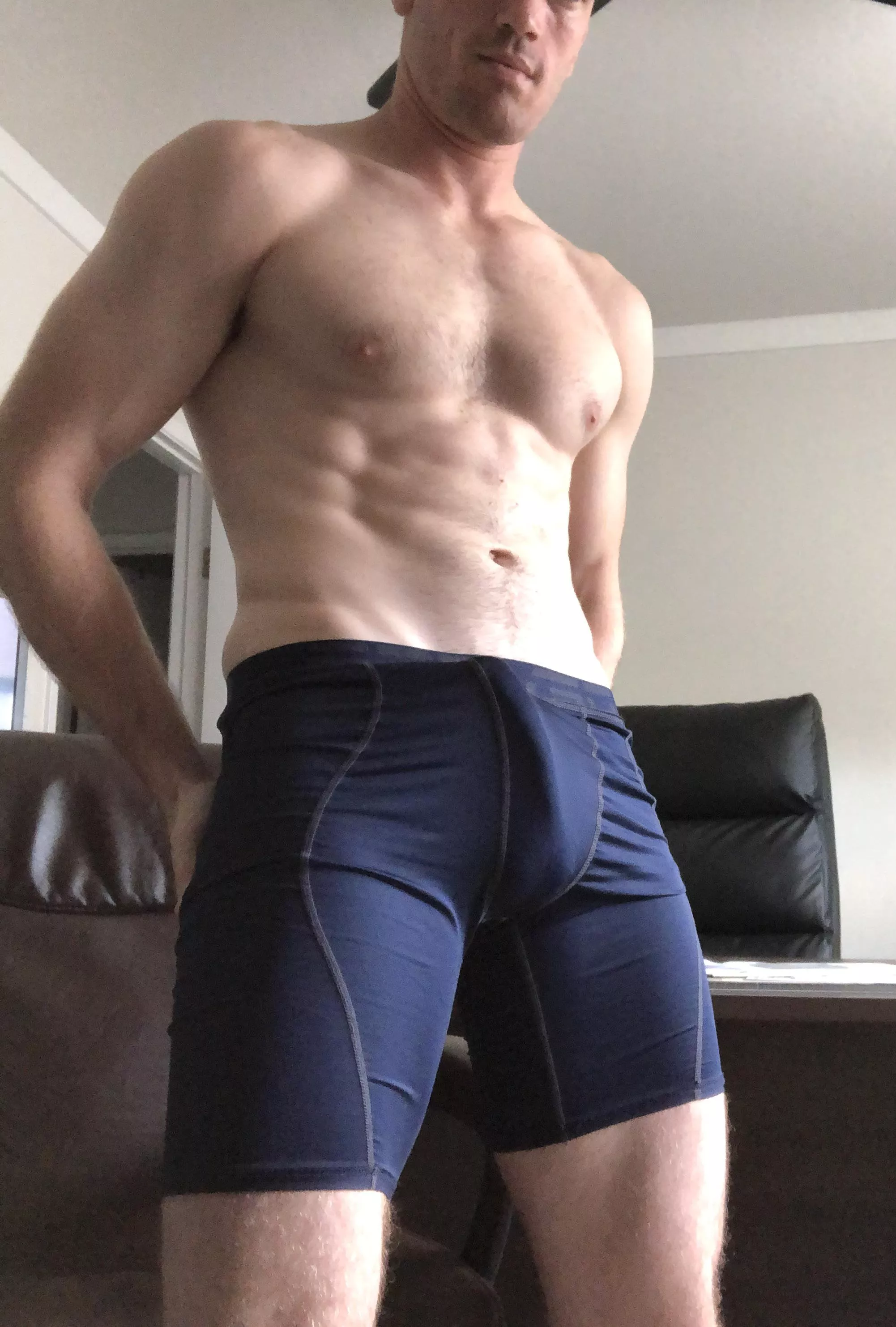 Anyone else get this hard after a workout?[m]