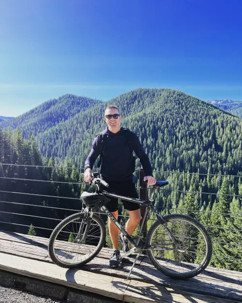 Just a little 28 mile bike ride through the Hiawatha Trail. 🥴😩😢