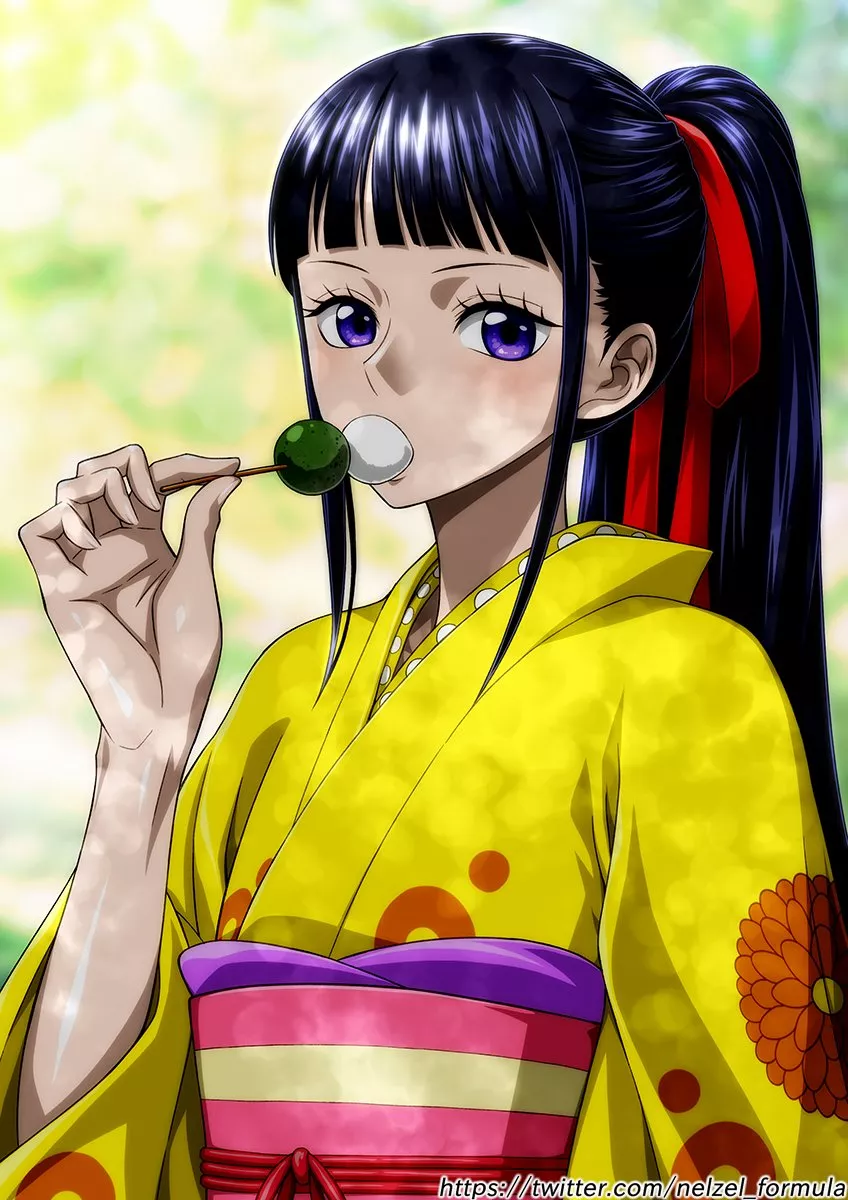Kiku sucks on a dango while giving you this look, what you do?