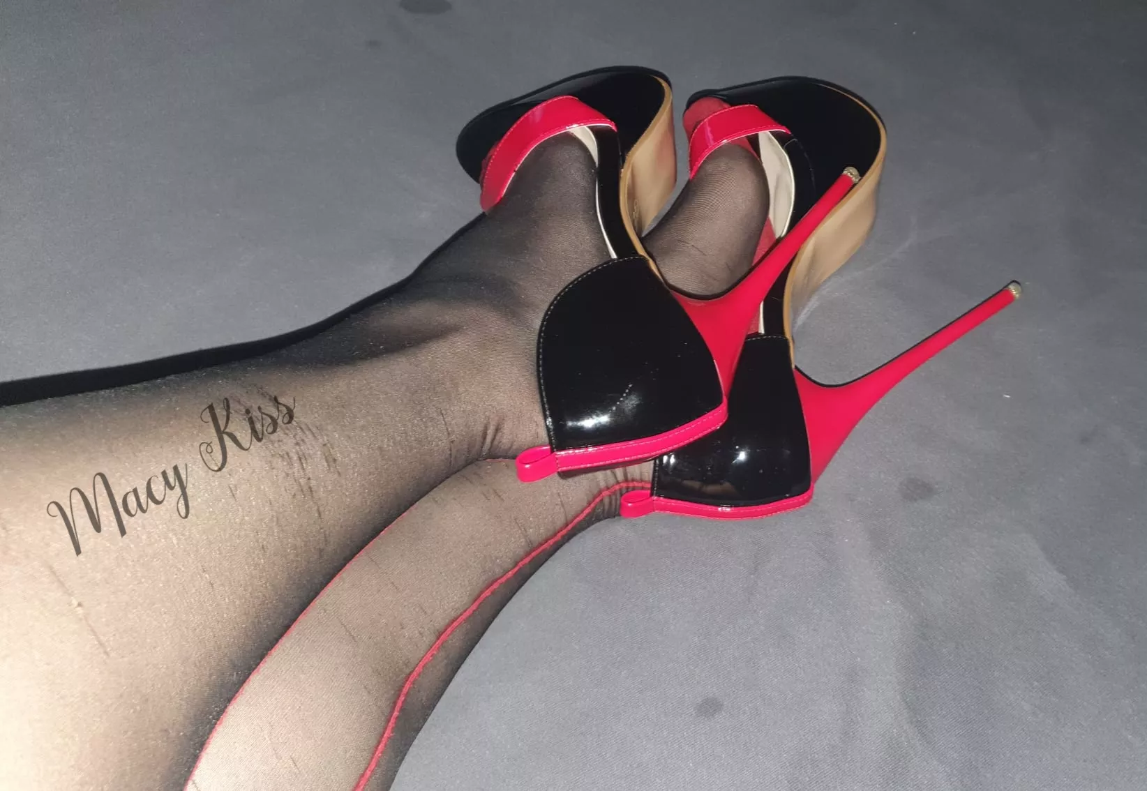 The nylons match perfectly with my heels