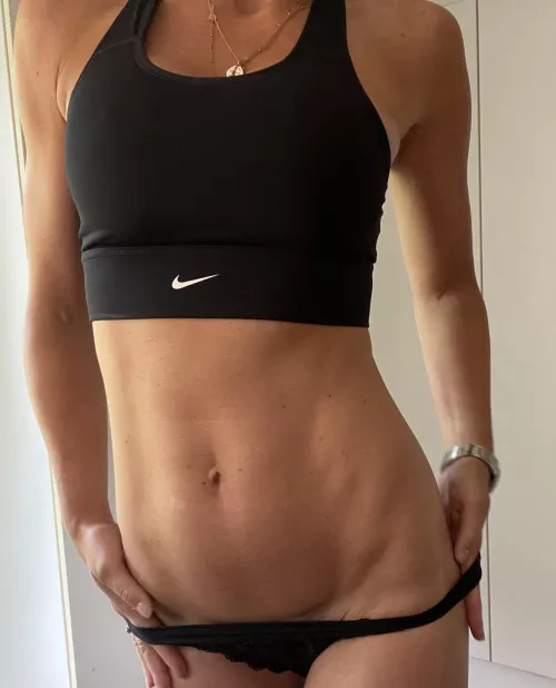 After sweating ... Mum of two