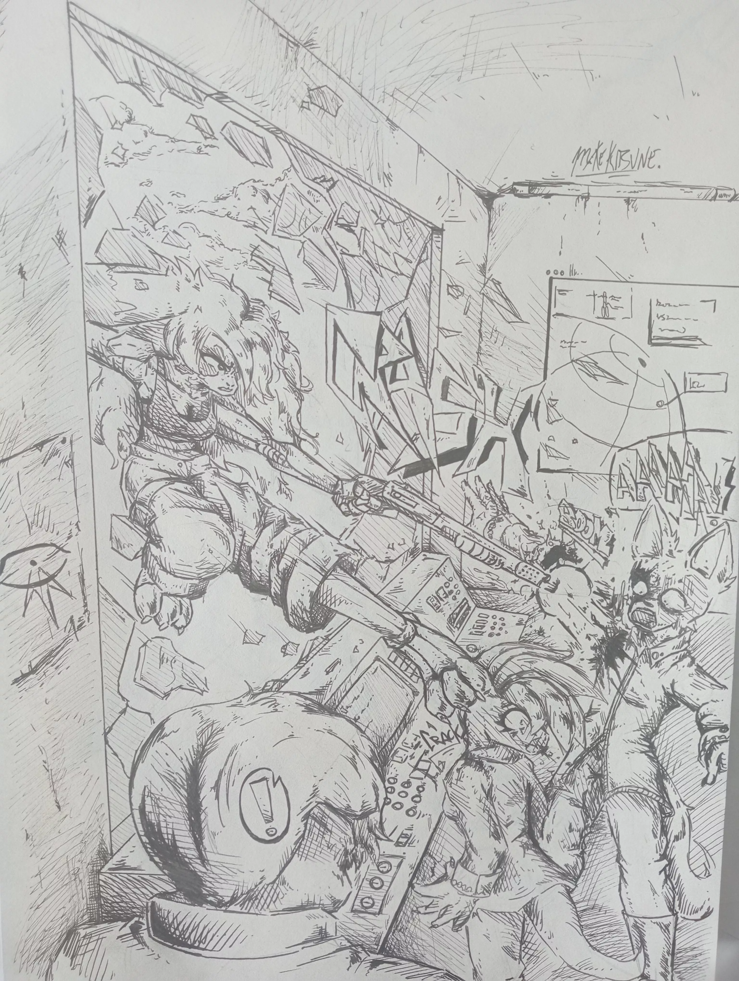 Deadshot (art by me) (TW: Just a little bit of gore)