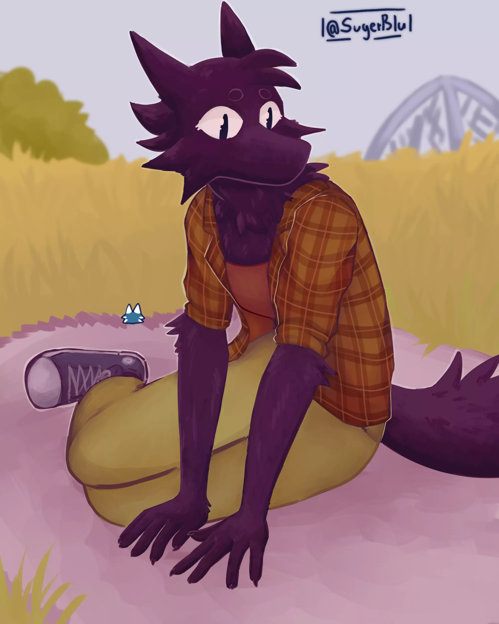 Fox the wolf, painting (rendering practice)