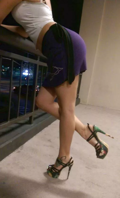 High Heels Stilettos From The Rear