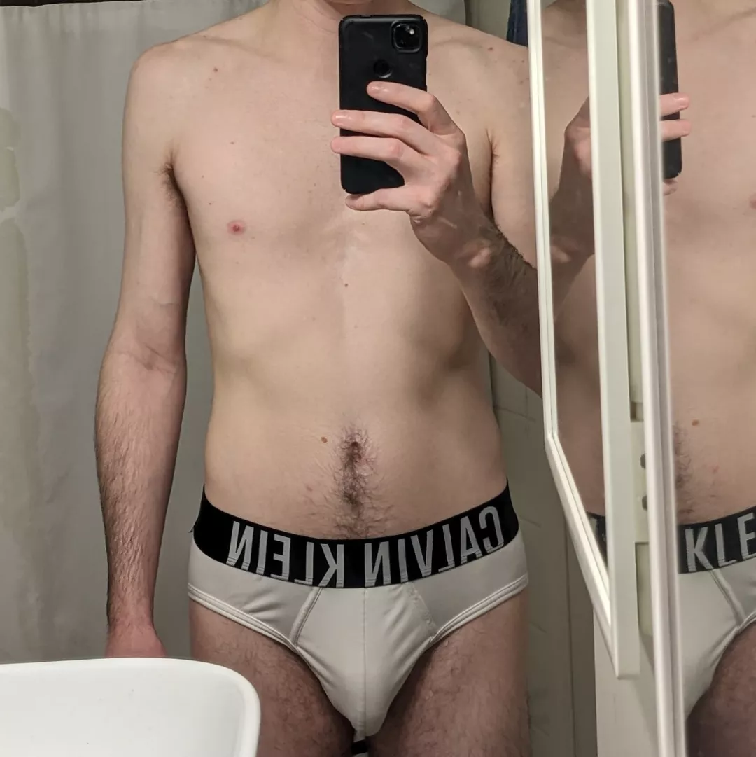 I have on White Calvin Klein Briefs today - what are you wearing?