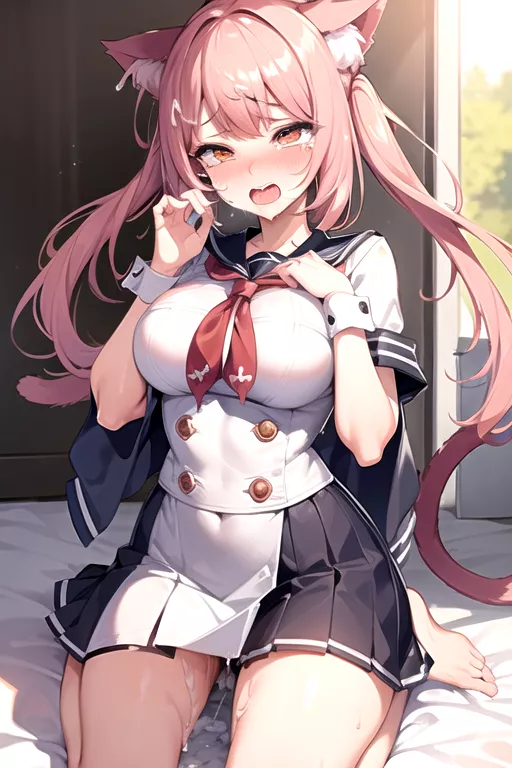 kitten soaked from waiting all day