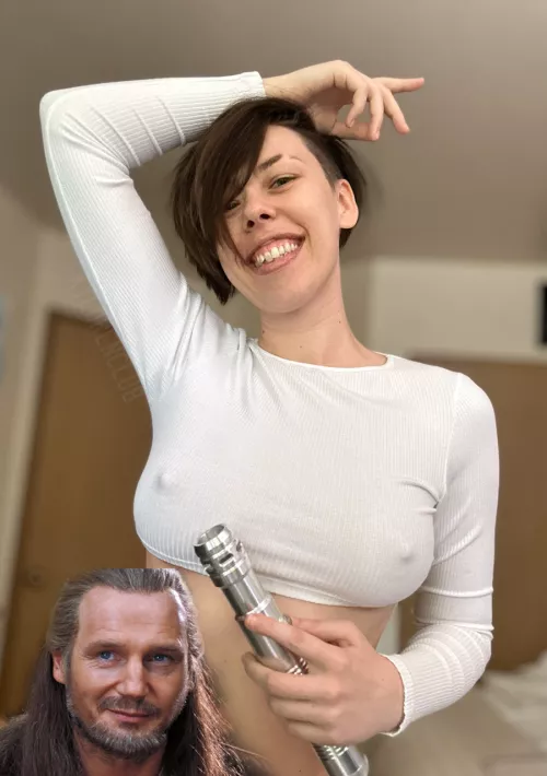 Liam Neeson says May the Force Be With You