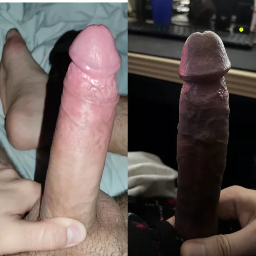 Me (left) vs my friend (right)