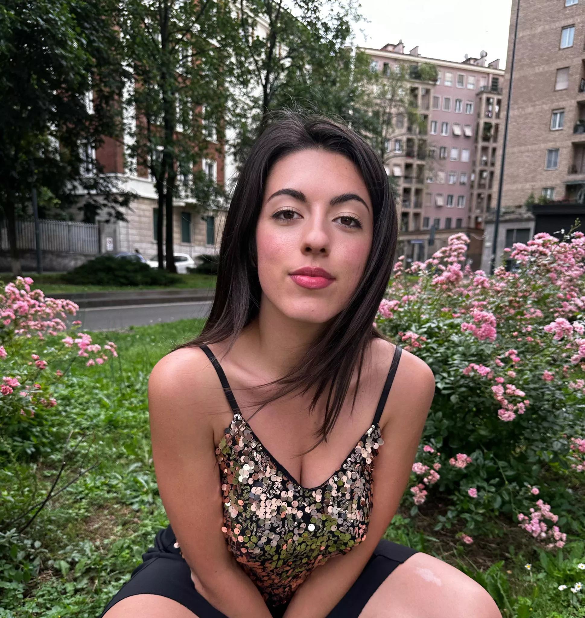 My braless outfit's shining as this top, don't you think F19