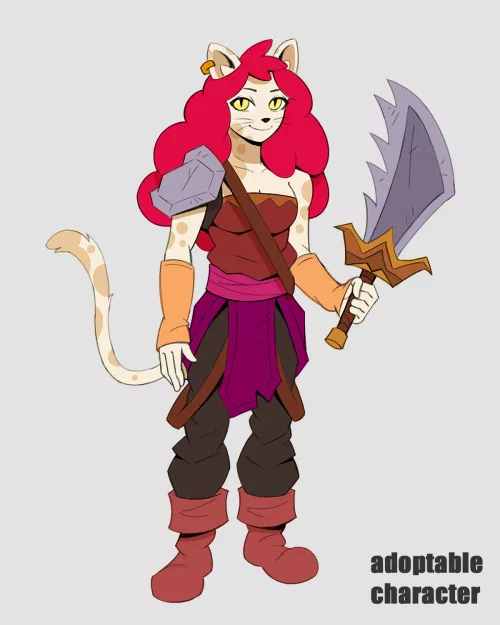 my new oc, her name is catarine (adoptable character)