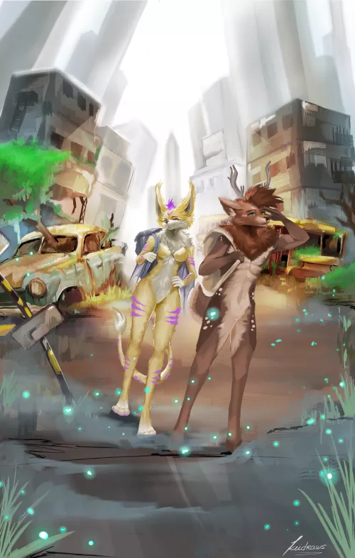 Post apocalypse art by me coms open