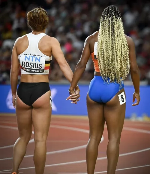 Rani Rosius - Belgian sprinter 🇧🇪 & N'Ketia Seedo Dutch sprinter 🇳🇱