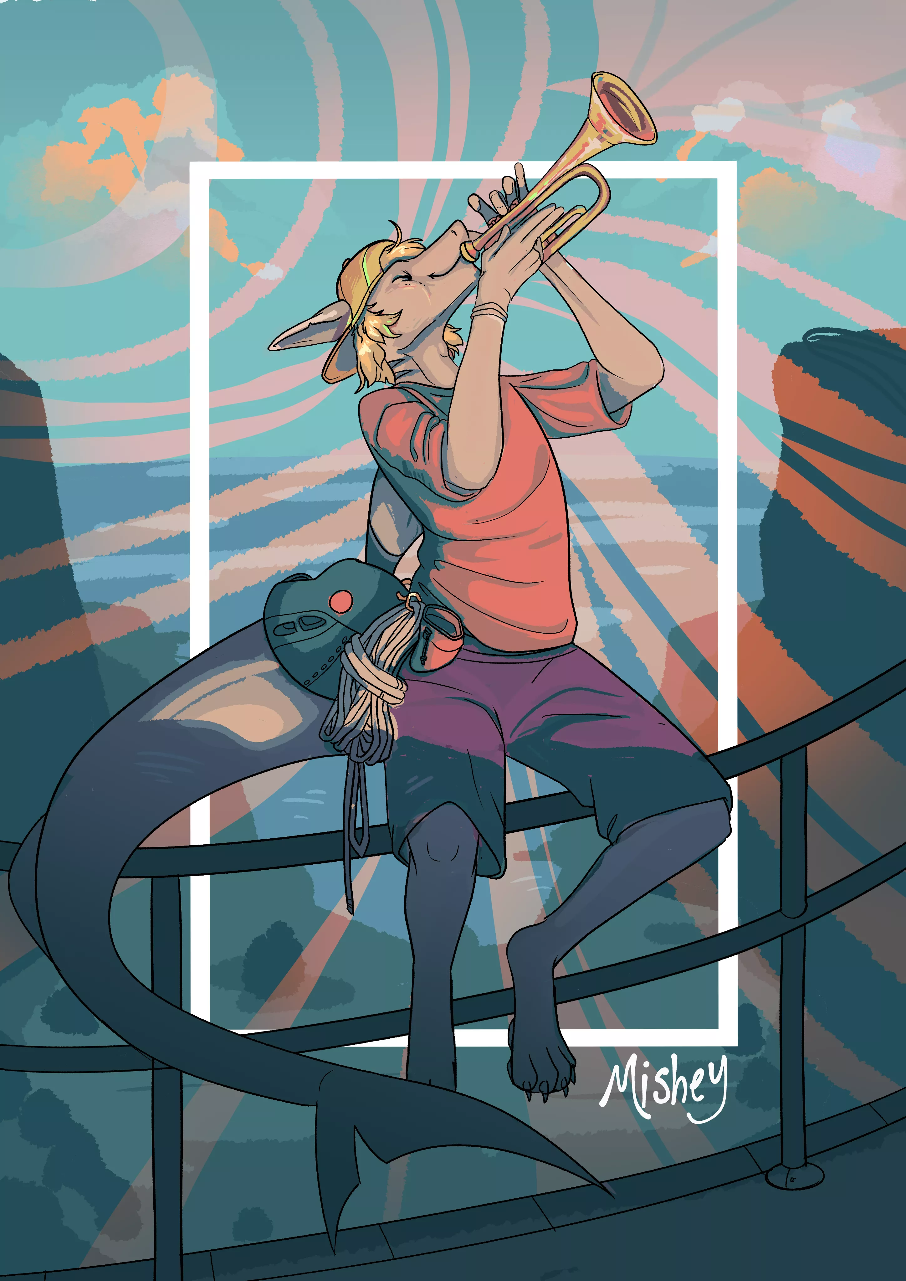 Shark trumpet! (art by me)