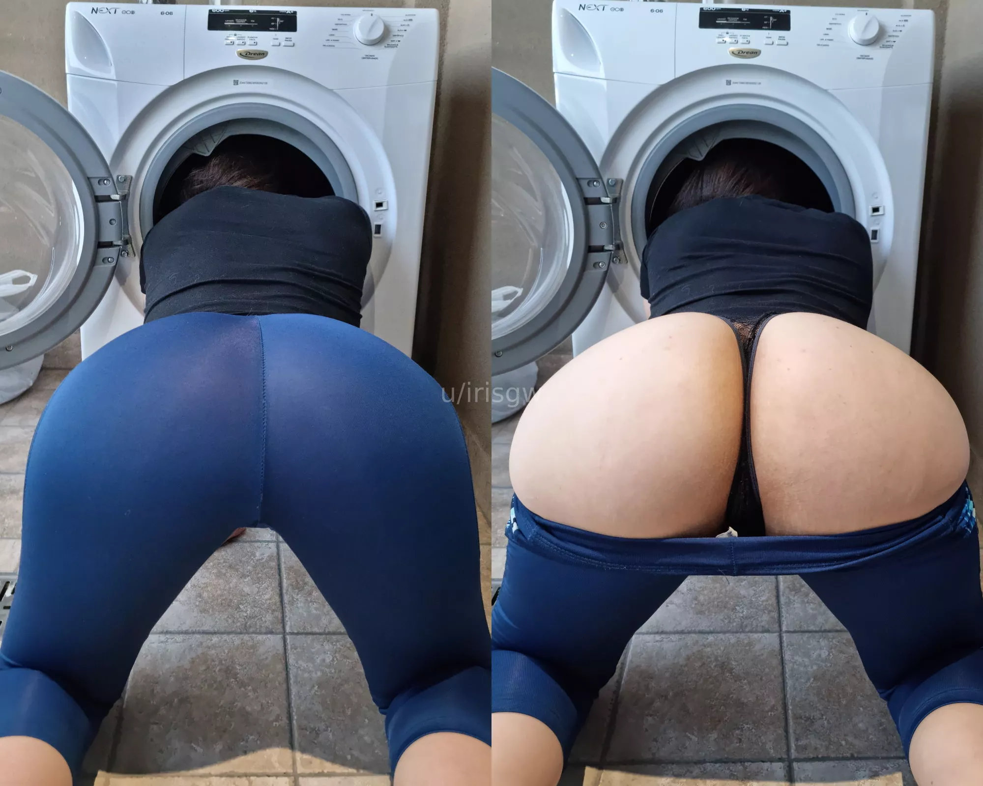 Testing out the total Peaches of laundry you can handle in one load 🍑😝
