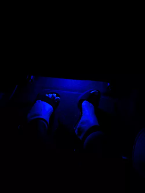 This Uber had some cool lighting!