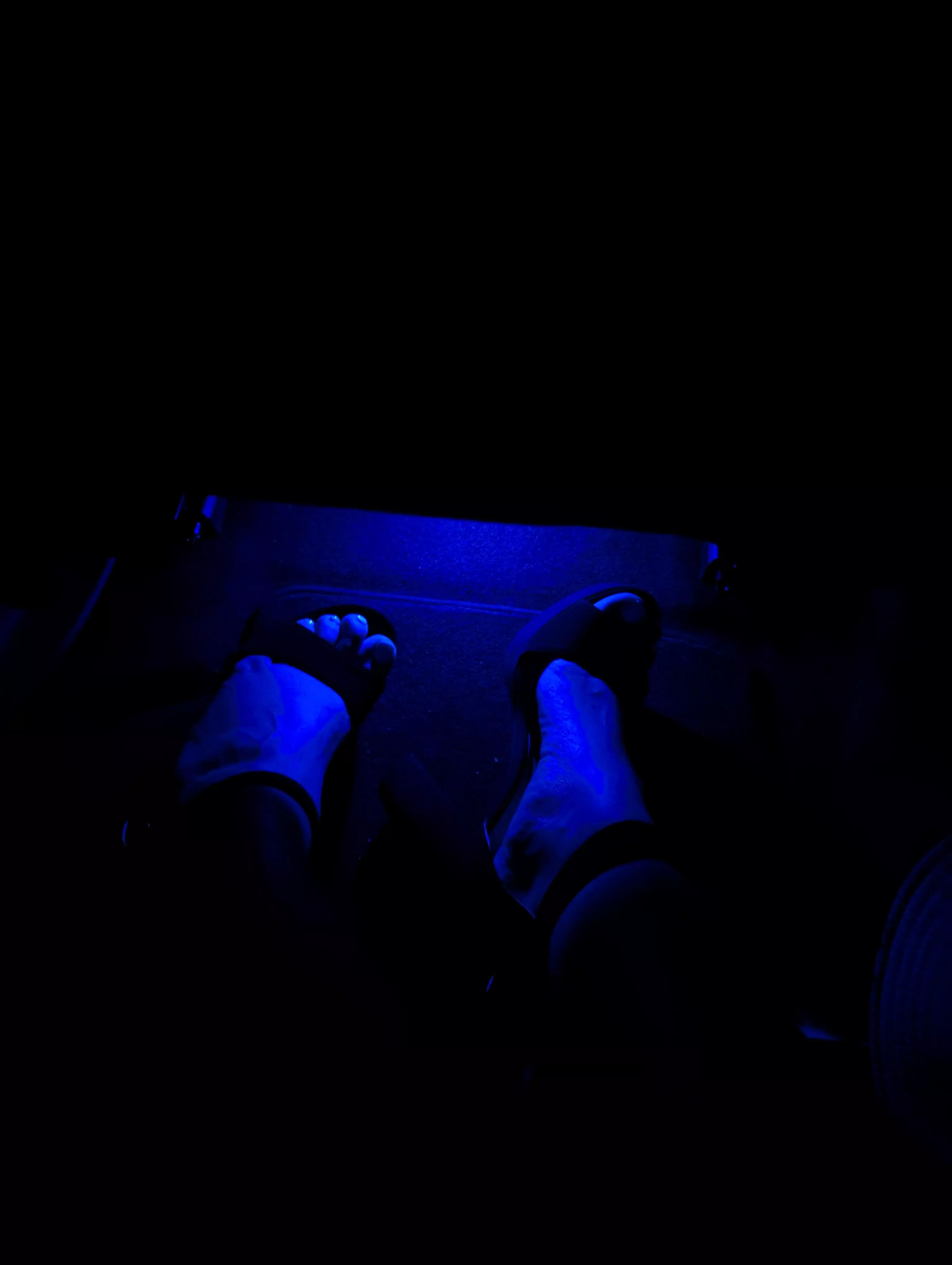 This Uber had some cool lighting!