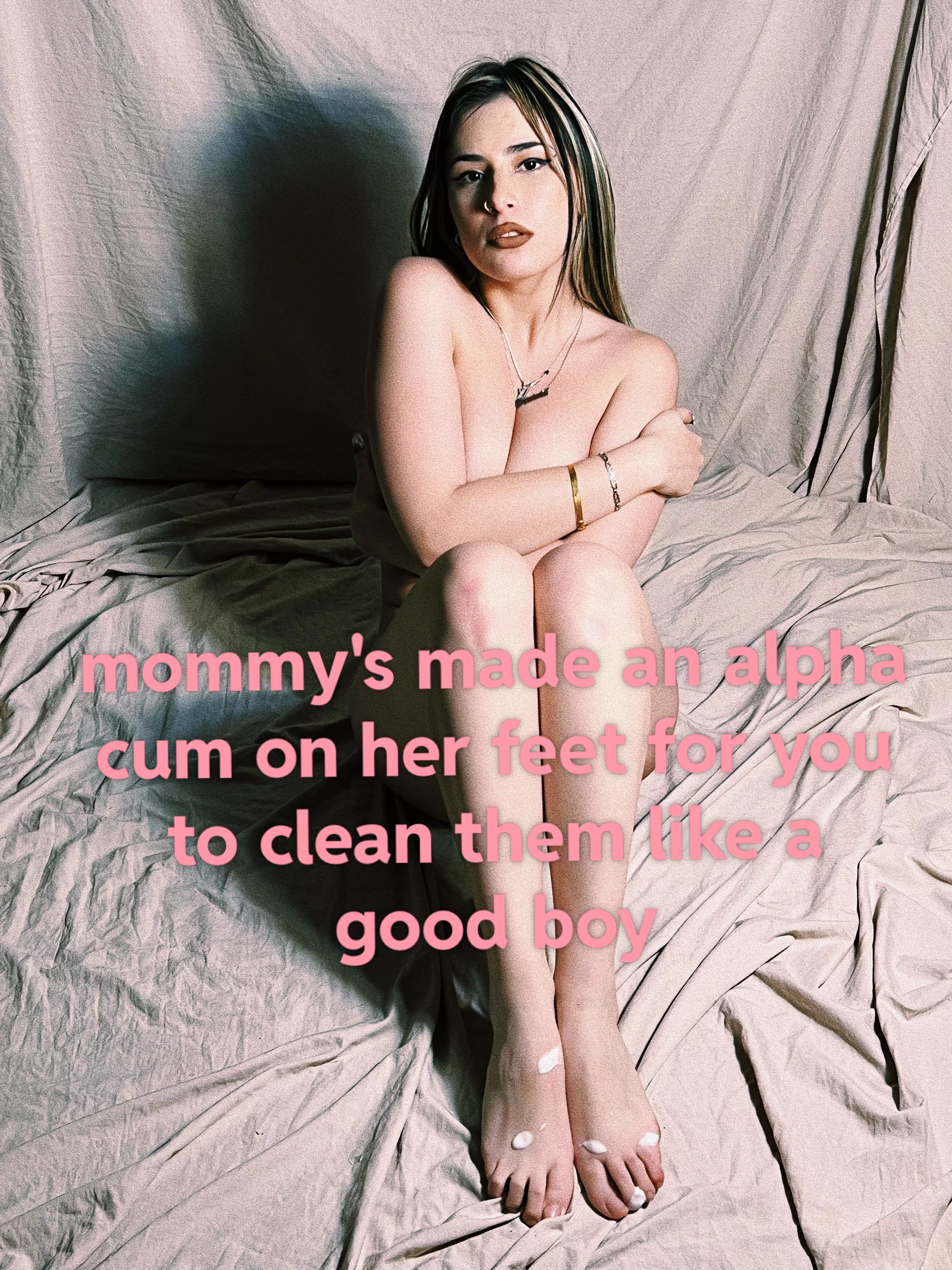 will you clean them with your tongue and don't leave any drop?