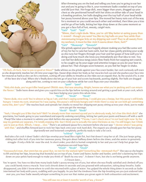 Your futa catgirl roommate becomes your futa catgirl gf! (Episode 2: consummation) [very sex] [big floppy catgirl dick] [death by snu-snu] (art by monkeywithaafro)