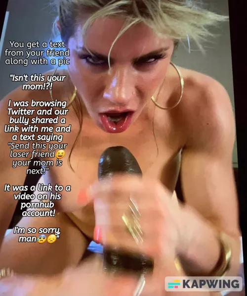 Your mom featured in your bully's porn video