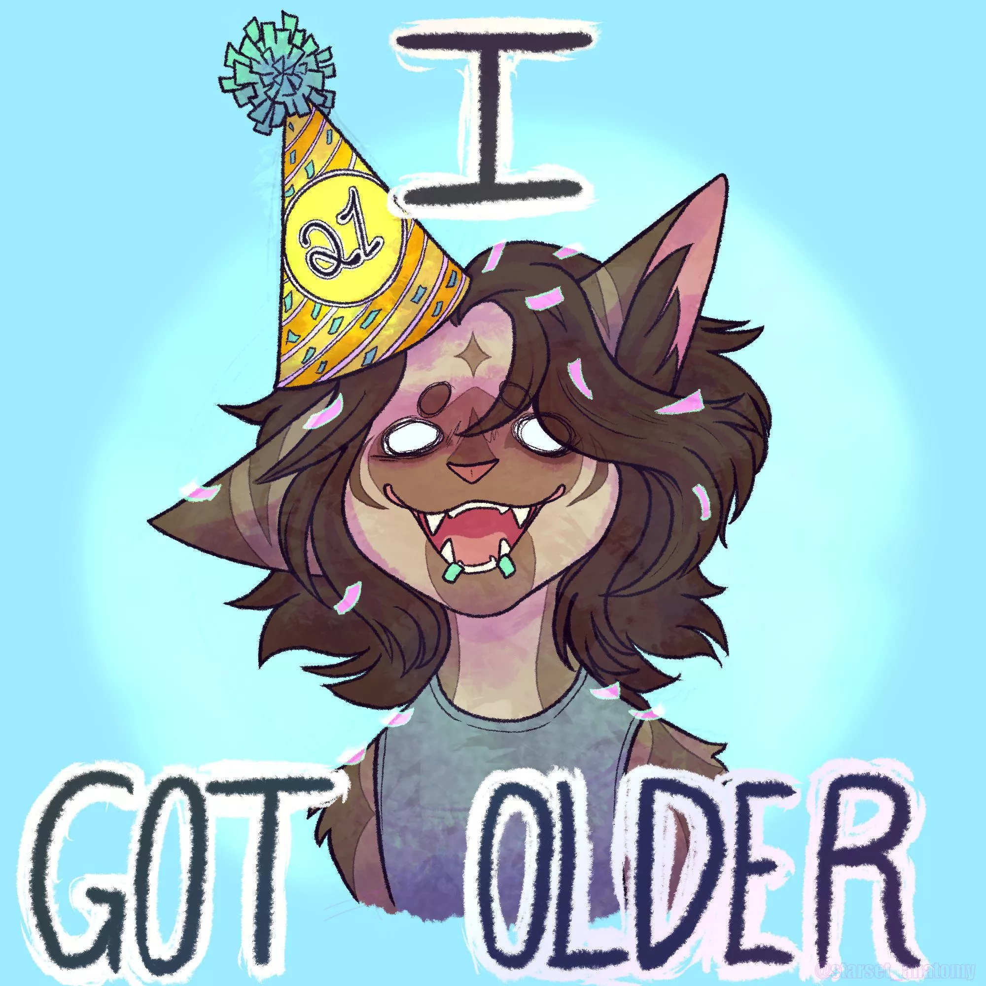 Birthday Today! (art by me)
