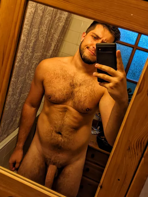 Can't fit it all in the mirror sadly [M]25, 6'9