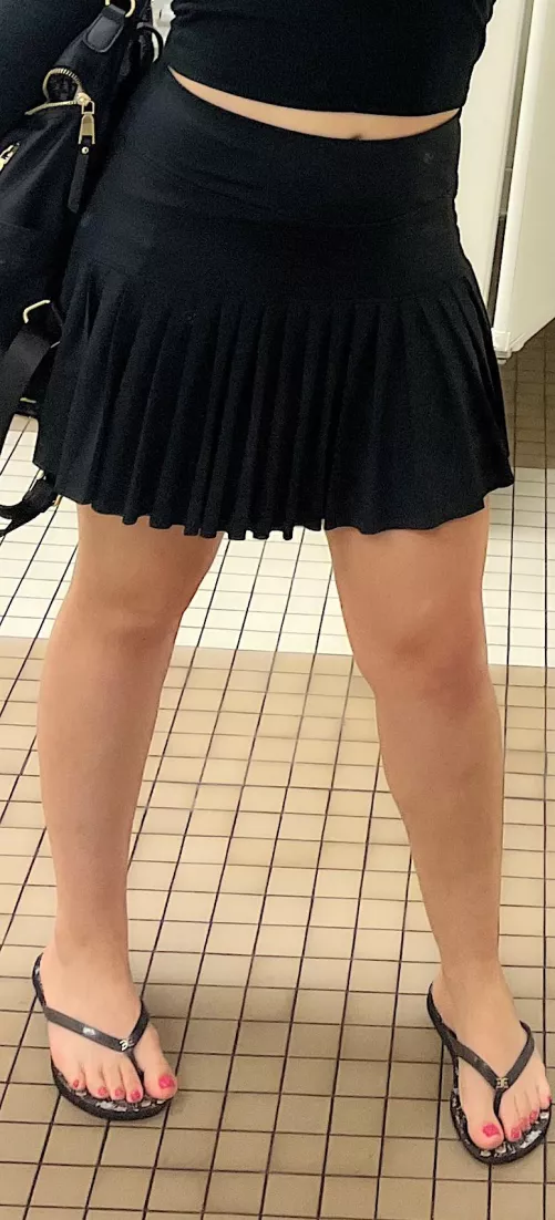 Class time. I wish my skirt was shorter