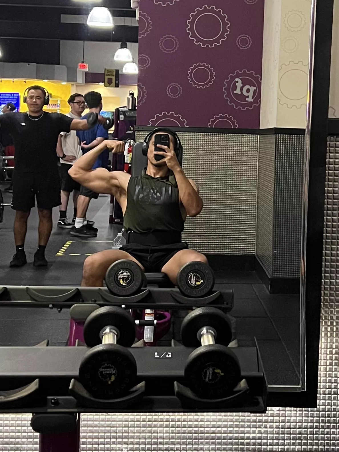 Couldn’t flex right cause of the arm pump